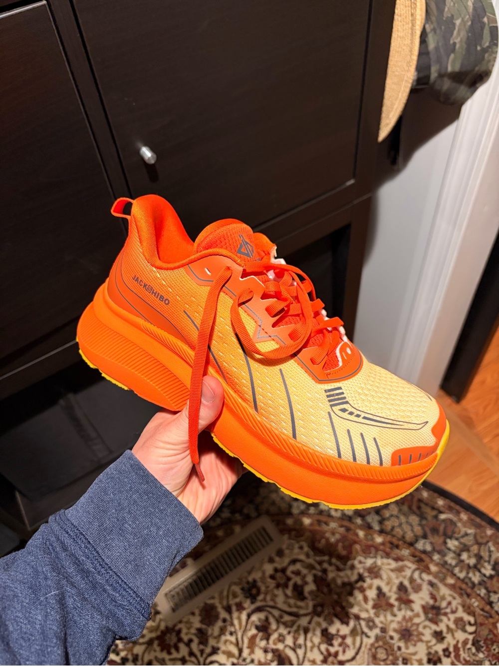 JACKSHIBO Vibrant Orange Running Shoe